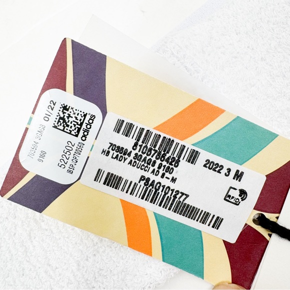 GUCCI X ADIDAS COTTON SPONGE HEADBAND IN WHITE - Picture 10 of 16